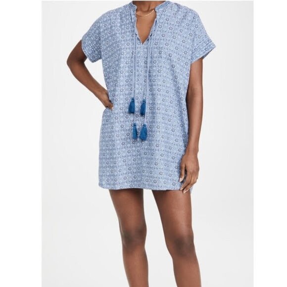 Roller Rabbit Wythe Cover-Up 100% Cotton Tunic Mini Dress - Picture 3 of 12